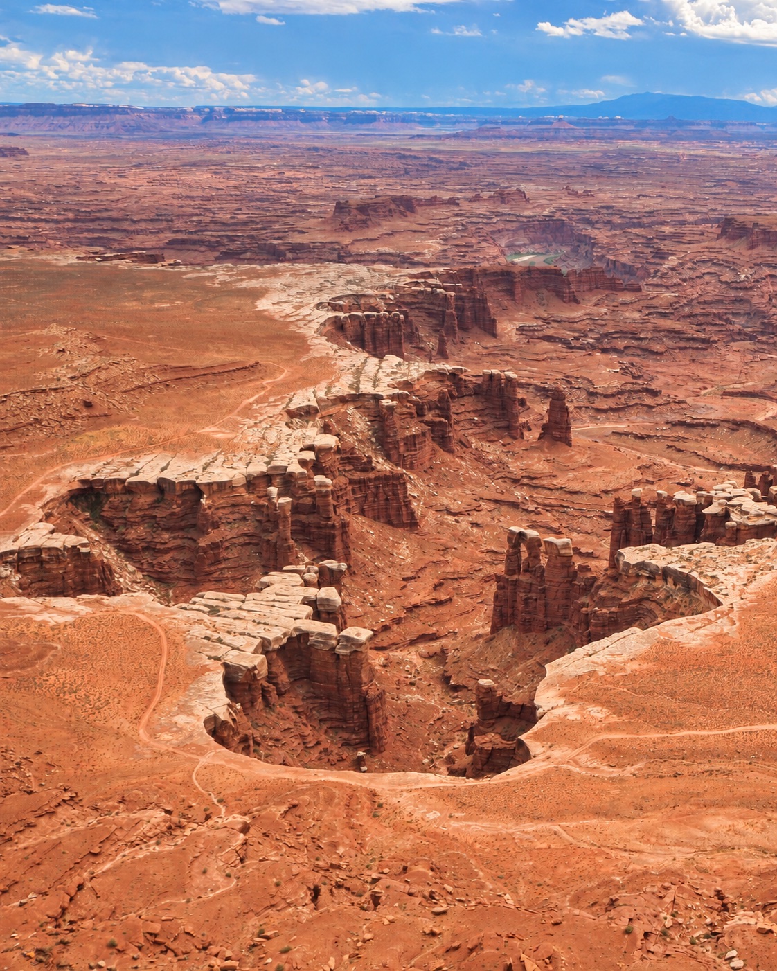 Grand View Point Overlook above the red-rock canyons